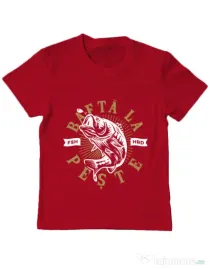 Tricou ADLER copil Bafta la peste Rosu