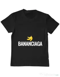 Tricou ADLER copil Bananciaga Negru