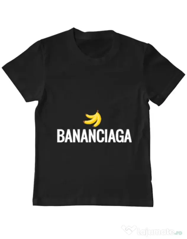 Tricou ADLER copil Bananciaga Negru