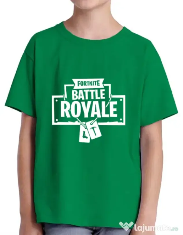 Tricou ADLER copil Battle royale Verde mediu