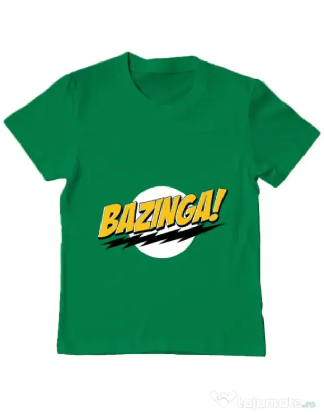 Tricou ADLER copil Bazinga Verde mediu