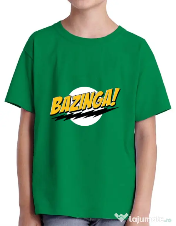 Tricou ADLER copil Bazinga Verde mediu