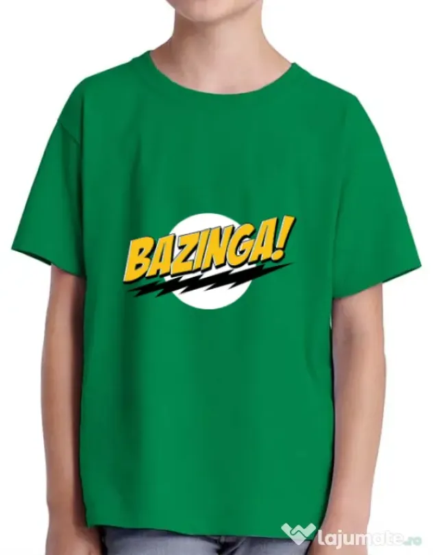 Tricou ADLER copil Bazinga Verde mediu