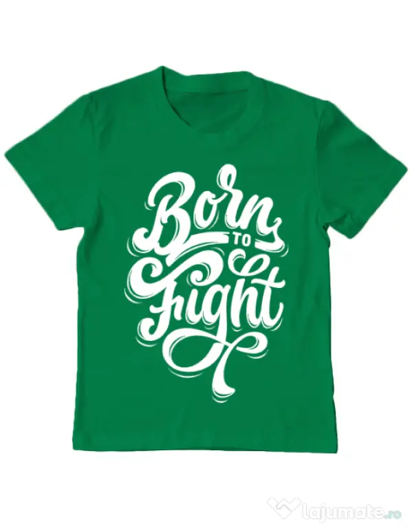 Tricou ADLER copil Born To Fight Verde mediu