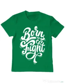 Tricou ADLER copil Born To Fight Verde mediu