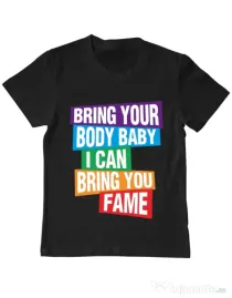 Tricou ADLER copil Bring your body Negru