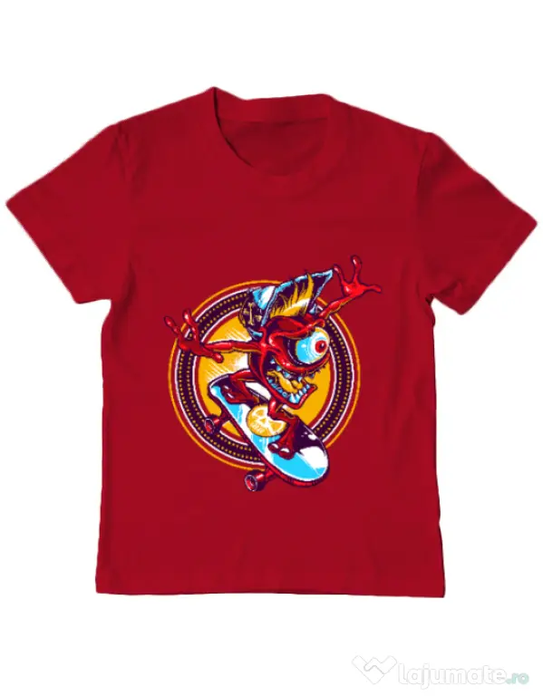 Tricou ADLER copil Cali skate Rosu