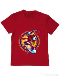Tricou ADLER copil Cali skate Rosu