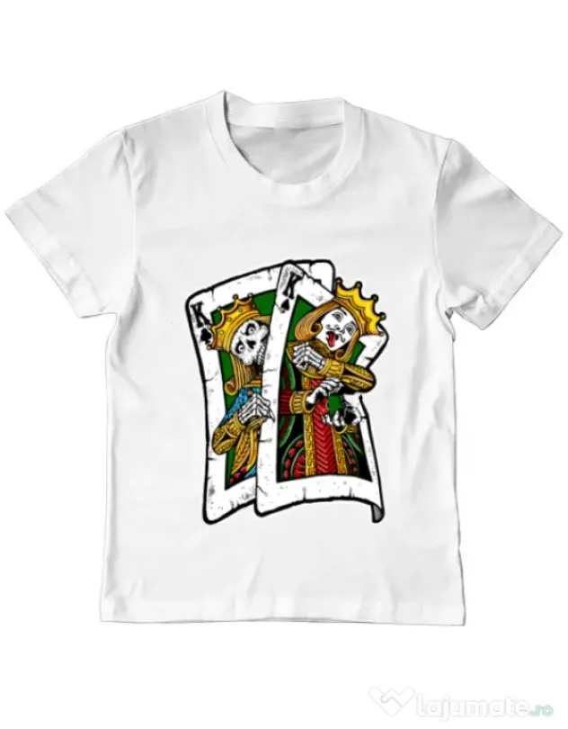 Tricou ADLER copil CARD Alb