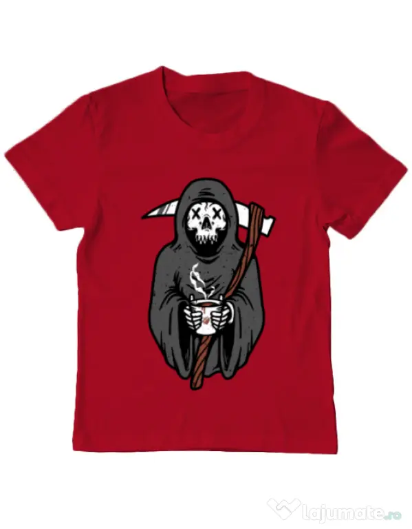 Tricou ADLER copil Coffee Reaper Rosu