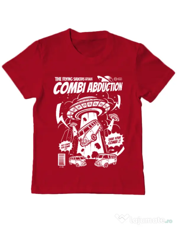 Tricou ADLER copil Combi Abduction Rosu