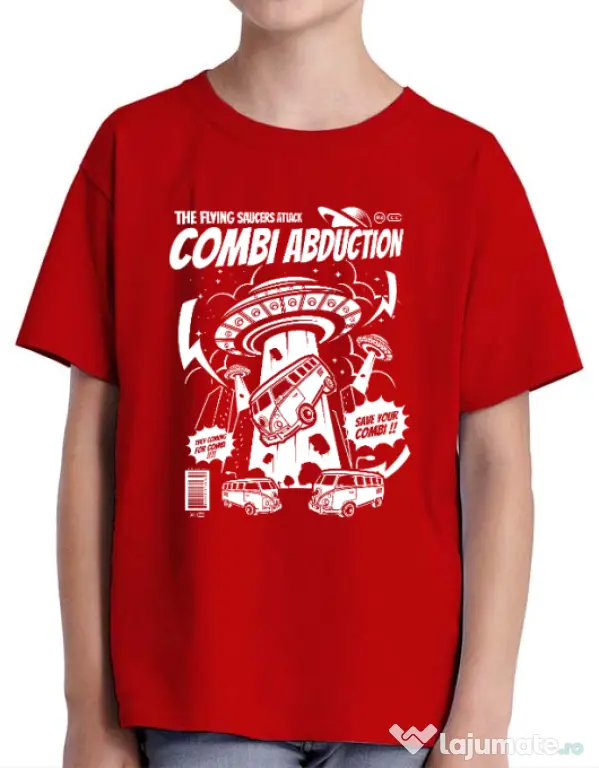 Tricou ADLER copil Combi Abduction Rosu