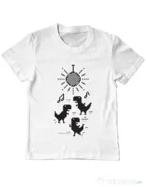 Tricou ADLER copil Dance Alb