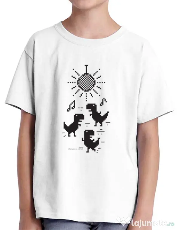 Tricou ADLER copil Dance Alb
