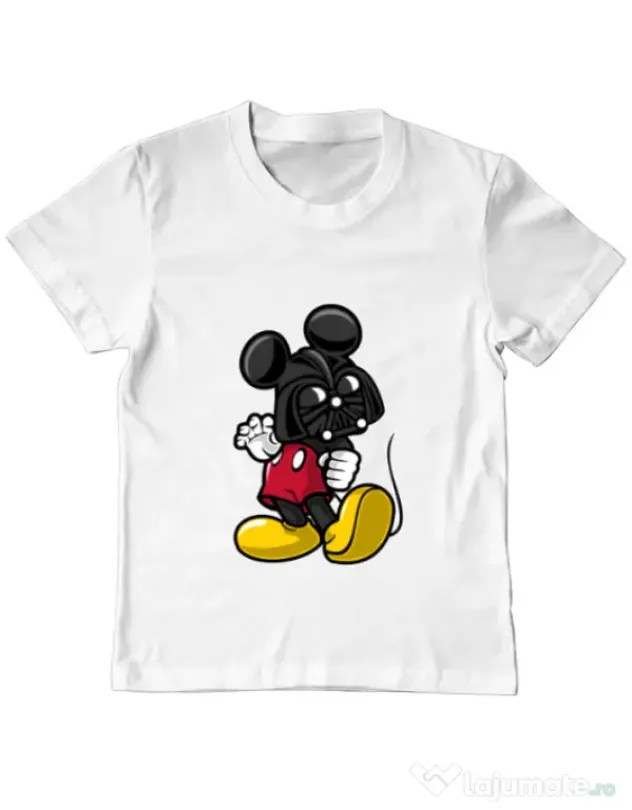 Tricou ADLER copil Darkmouse Alb
