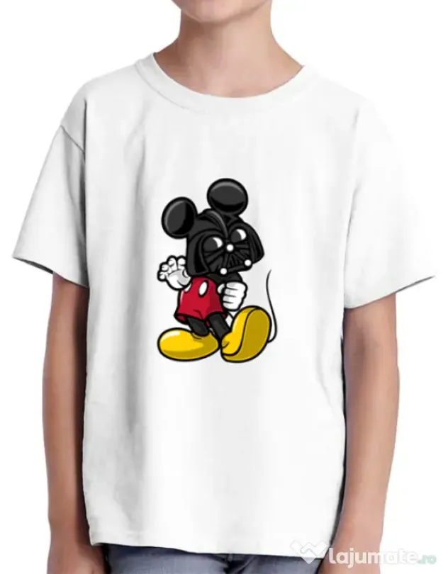 Tricou ADLER copil Darkmouse Alb