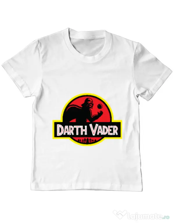 Tricou ADLER copil Darth Vader Alb