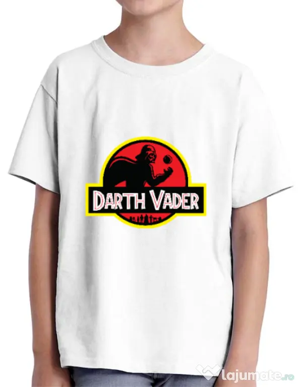 Tricou ADLER copil Darth Vader Alb