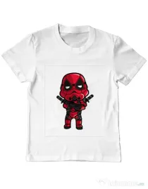 Tricou ADLER copil Deadtrooper Alb