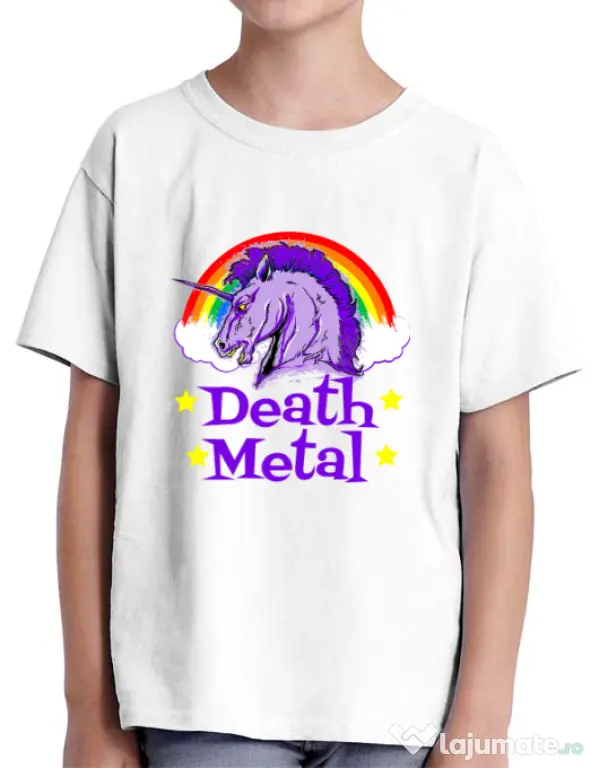 Tricou ADLER copil Death Metal Alb