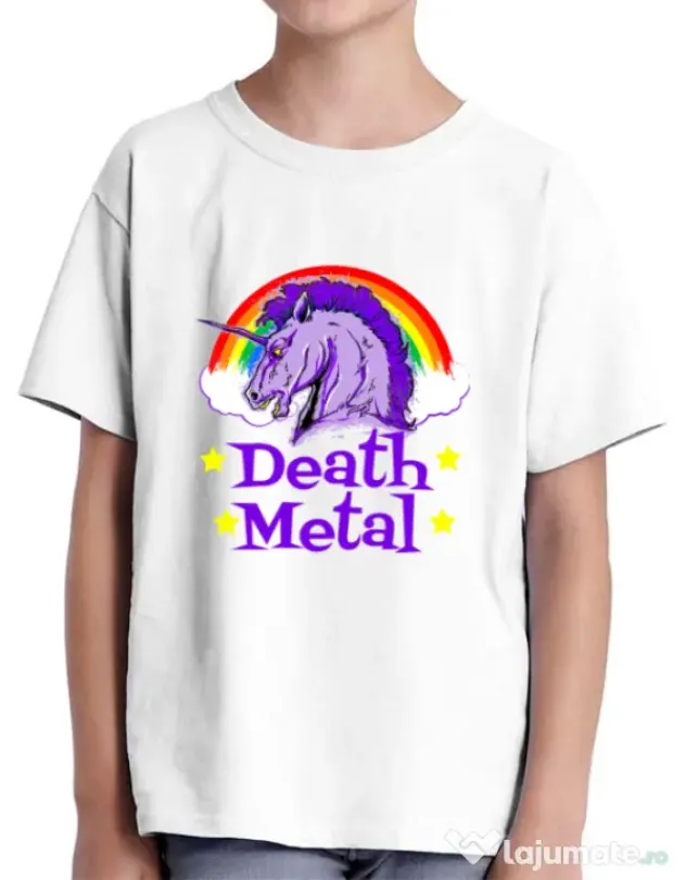 Tricou ADLER copil Death Metal Alb