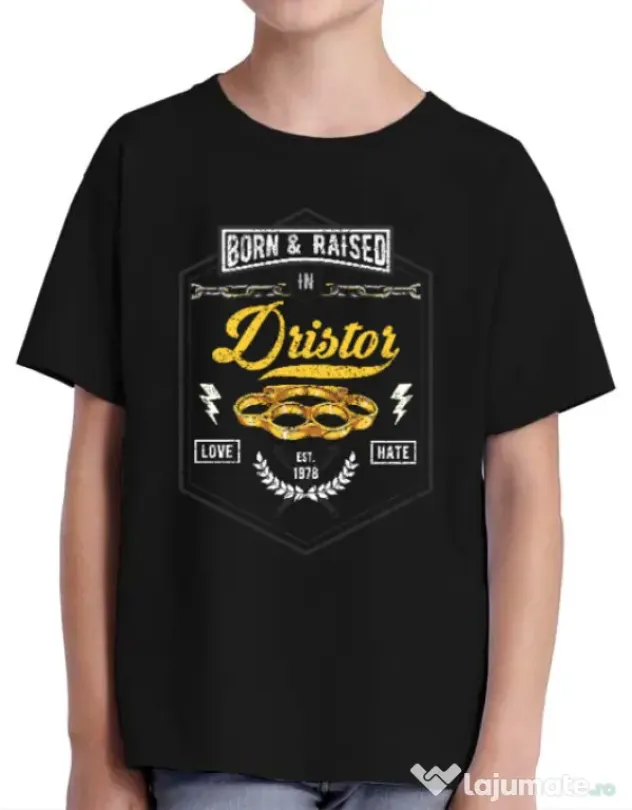 Tricou ADLER copil Dristor Negru