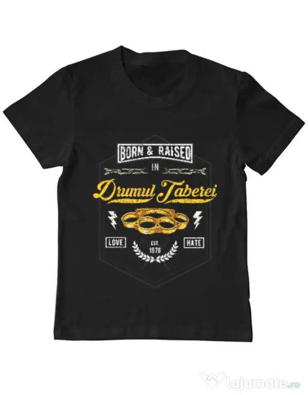 Tricou ADLER copil Drumul taberei Negru