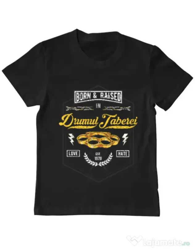 Tricou ADLER copil Drumul taberei Negru