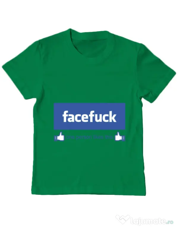 Tricou ADLER copil Facefuck Verde mediu