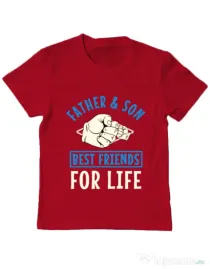 Tricou ADLER copil Father and son Rosu