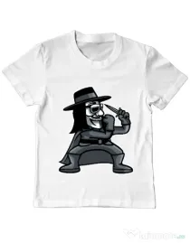 Tricou ADLER copil Fighting Vendetta Alb