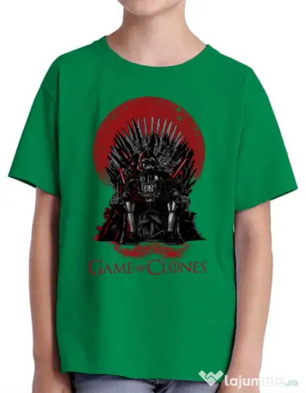 Tricou ADLER copil Game of Clones Verde mediu