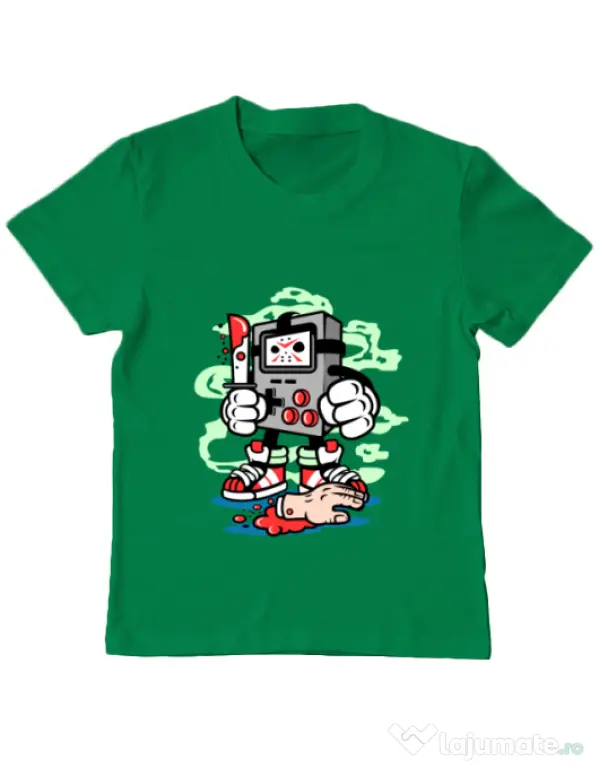 Tricou ADLER copil Gamers Killer Verde mediu