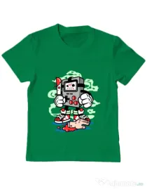 Tricou ADLER copil Gamers Killer Verde mediu