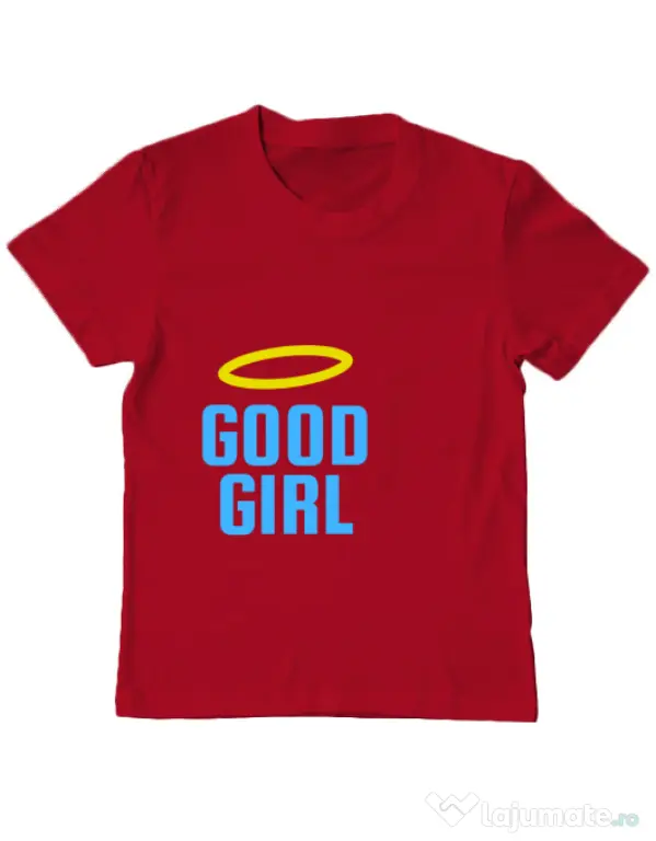 Tricou ADLER copil Good girl Rosu
