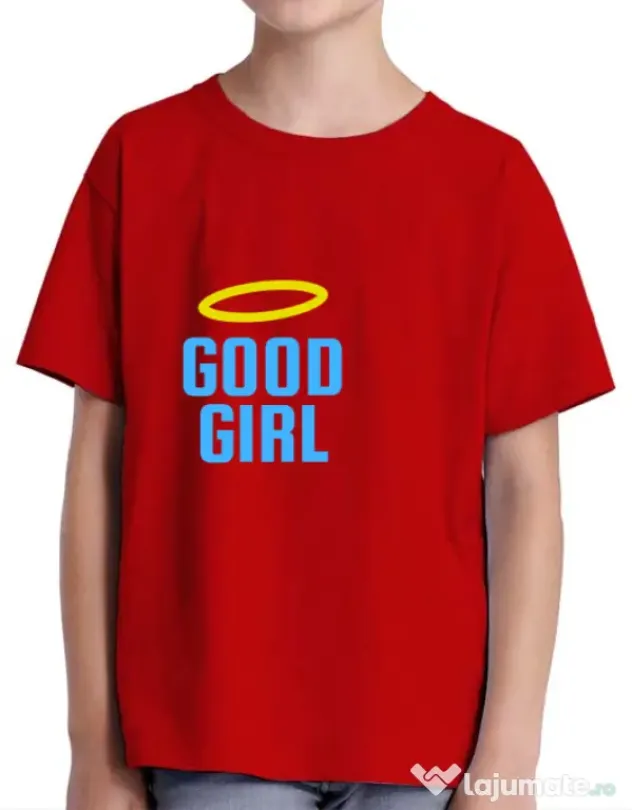 Tricou ADLER copil Good girl Rosu