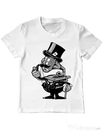 Tricou ADLER copil Gramophone head Alb