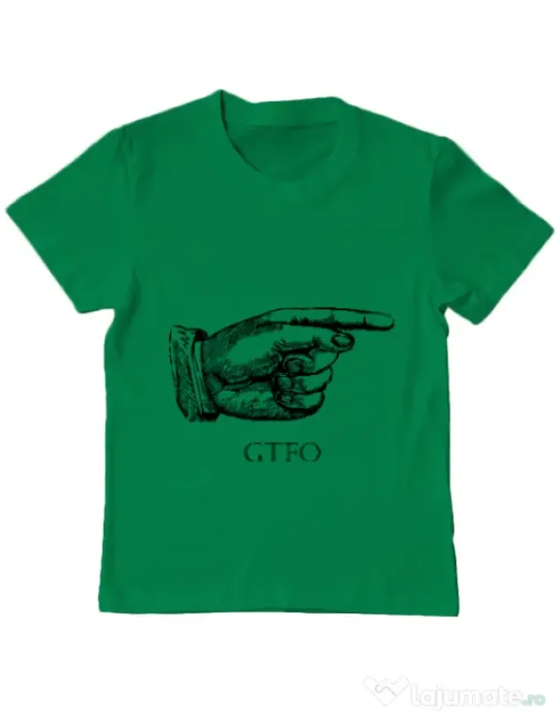 Tricou ADLER copil GTFO Verde mediu