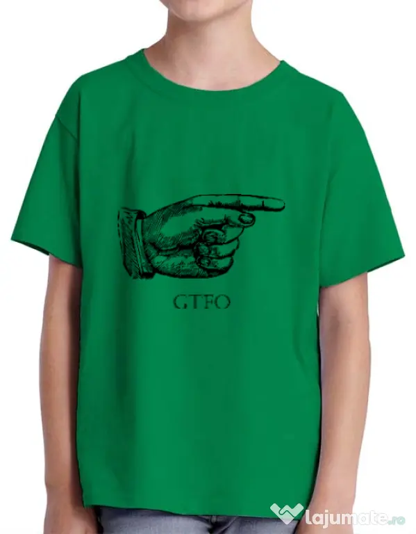 Tricou ADLER copil GTFO Verde mediu