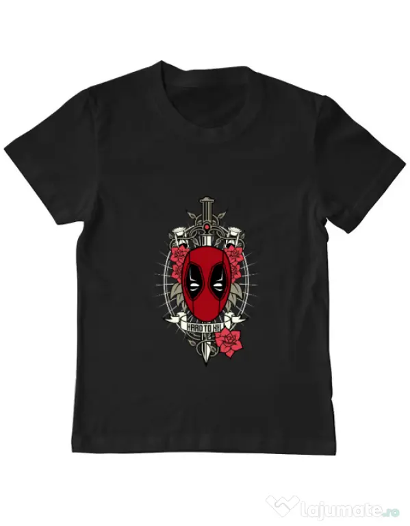 Tricou ADLER copil Hard To Kill Negru