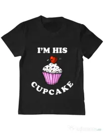 Tricou ADLER copil His cupcake Negru