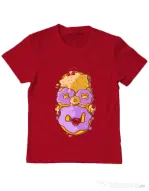 Tricou ADLER copil Homer Donut Rosu