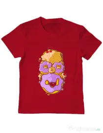 Tricou ADLER copil Homer Donut Rosu