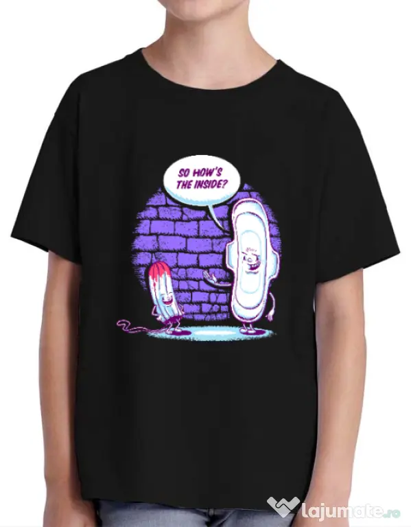 Tricou ADLER copil How is the inside Negru