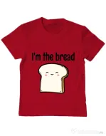 Tricou ADLER copil I am the bread Rosu