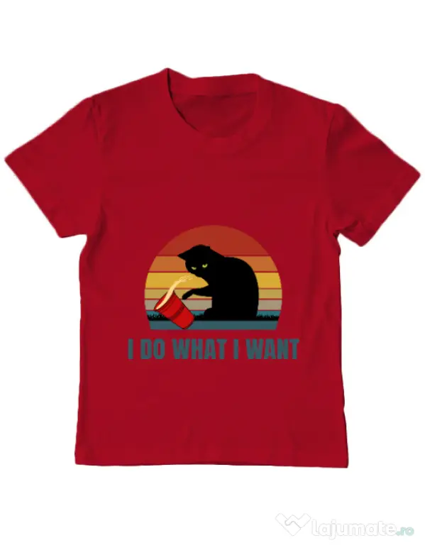 Tricou ADLER copil I do what i want Rosu