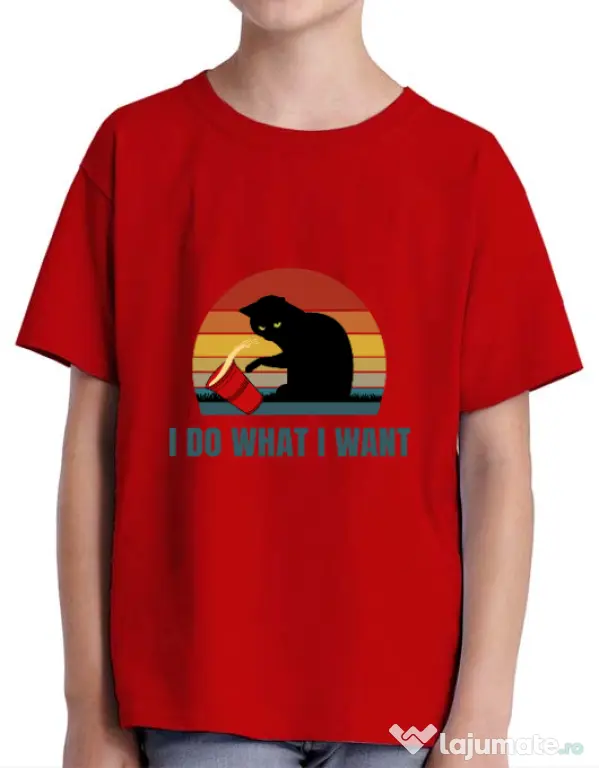 Tricou ADLER copil I do what i want Rosu