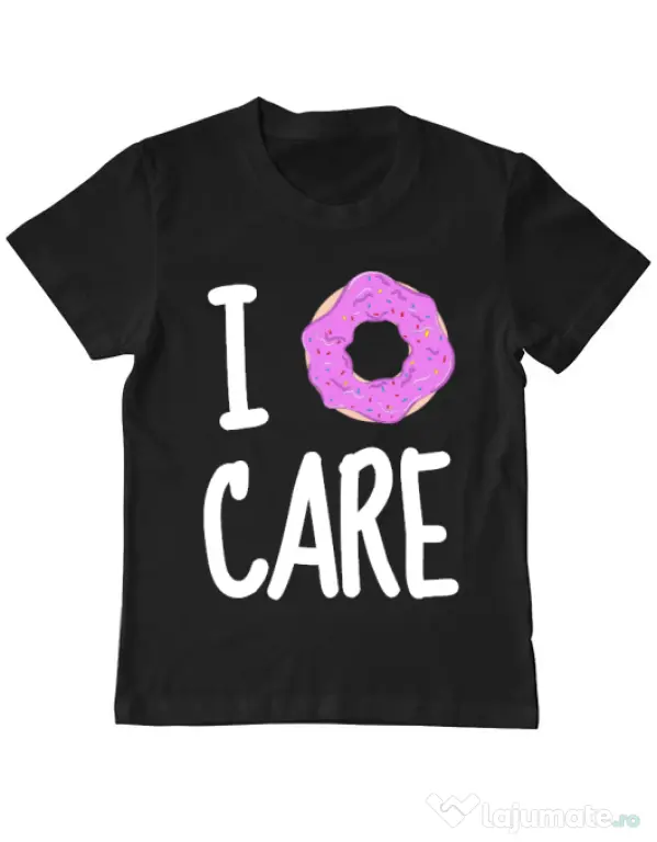 Tricou ADLER copil I donut care Negru