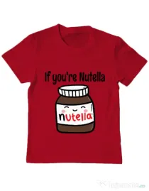Tricou ADLER copil If you are nutella Rosu