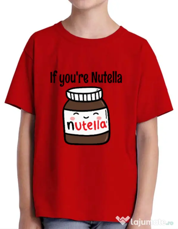 Tricou ADLER copil If you are nutella Rosu